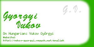 gyorgyi vukov business card
